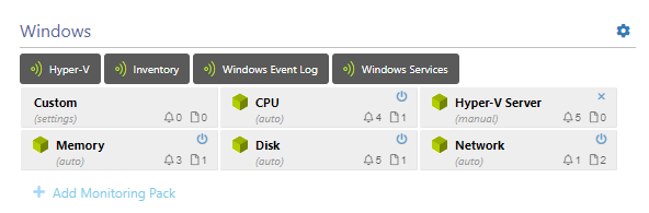Ustawienia serwera Hyper-V