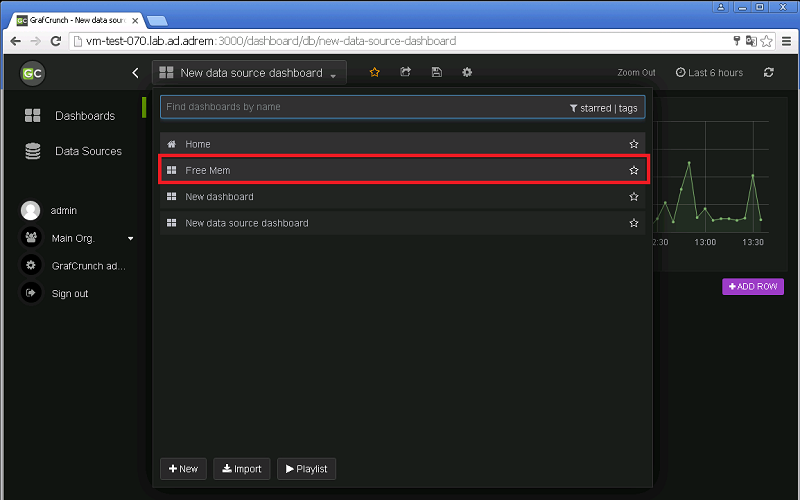 Adding to existing dashboard