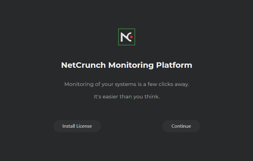 NetCrunch trial or license