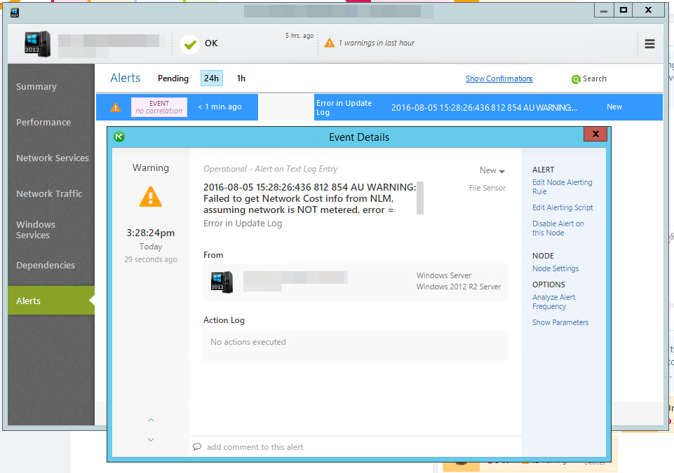 error found