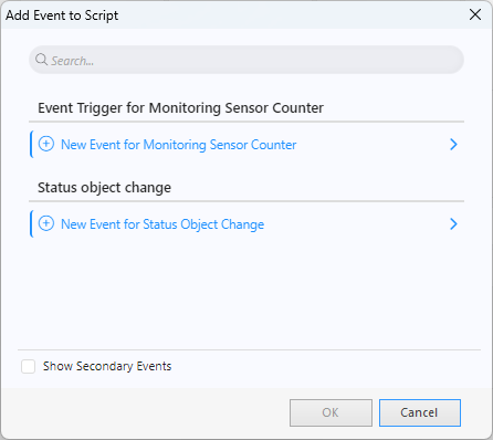 Add event to script