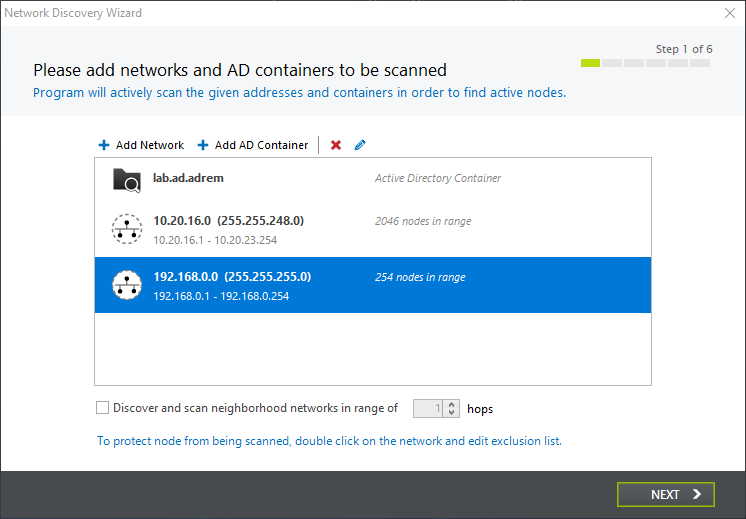 add networks