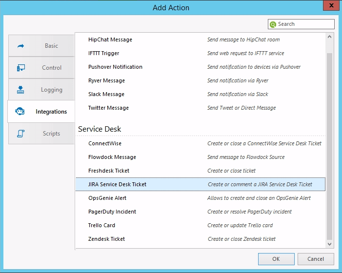 Alert Escalation Script for integration with JIRA Service Desk