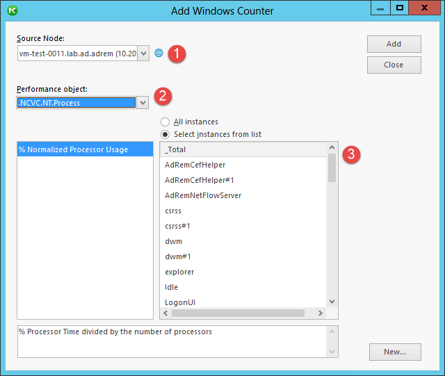 windows performance counter