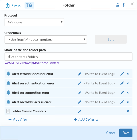 folder-sensor-configuration