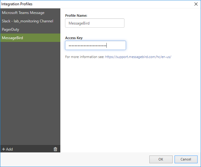 MessageBird Integration Profile