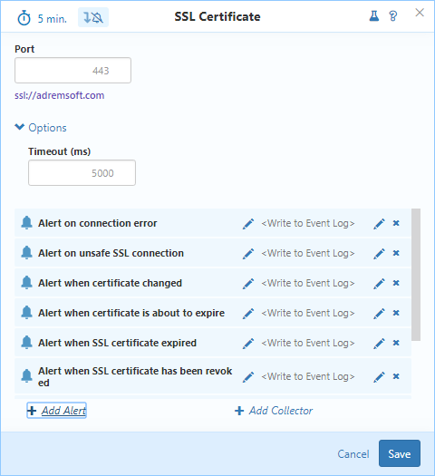 ssl certificate sensor