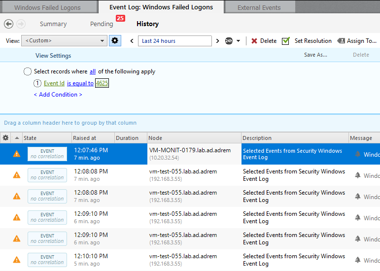 event-log-matching-events