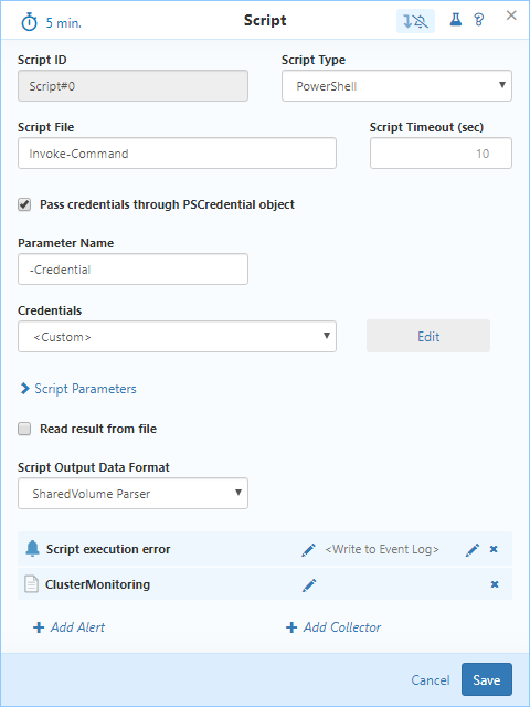 sensor config