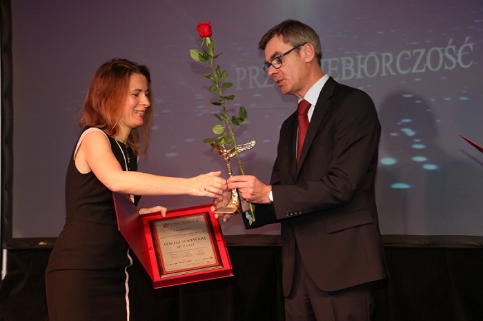 receiving award