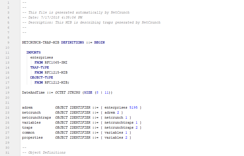 @NetCrunch SNMP MIB